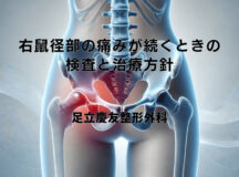 右の鼠径部痛みが続くときの検査と治療方針