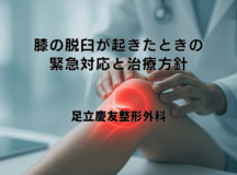 膝の脱臼が起きたときの緊急対応と治療方針