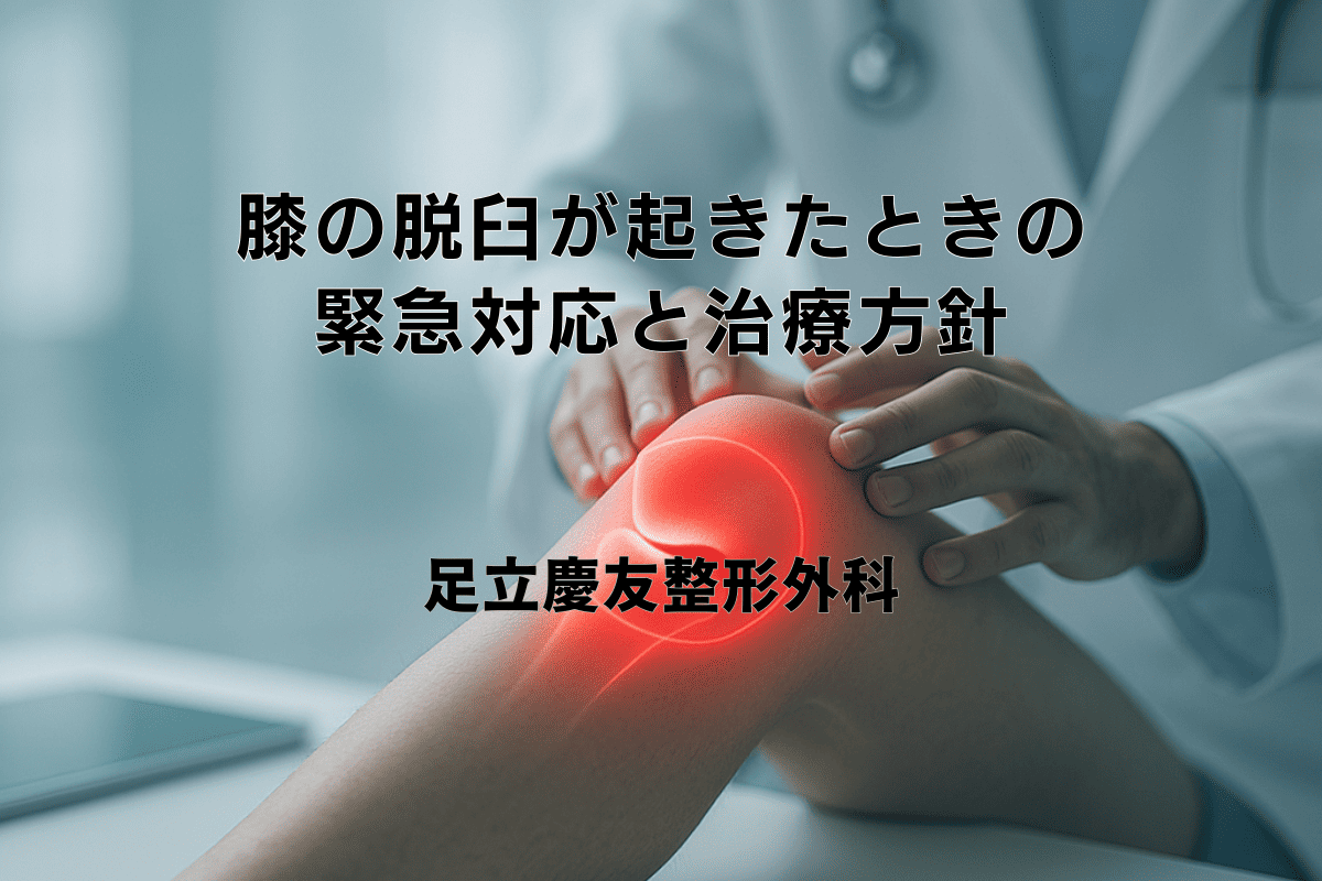 膝の脱臼が起きたときの緊急対応と治療方針 - 足立慶友整形外科