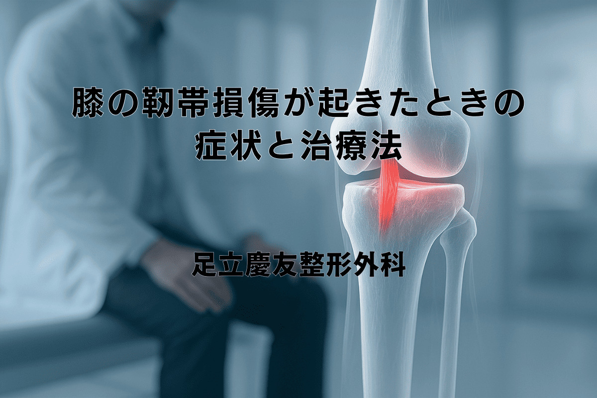 膝の靭帯損傷が起きたときの症状と治療法 - 足立慶友整形外科
