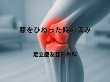 膝をひねった時の痛み｜症状と治療の選択肢