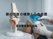 膝の怪我の種類と応急処置 – 症状別の対応方法