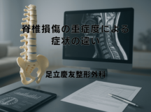 脊椎損傷の重症度による症状の違いと治療方針の決定について