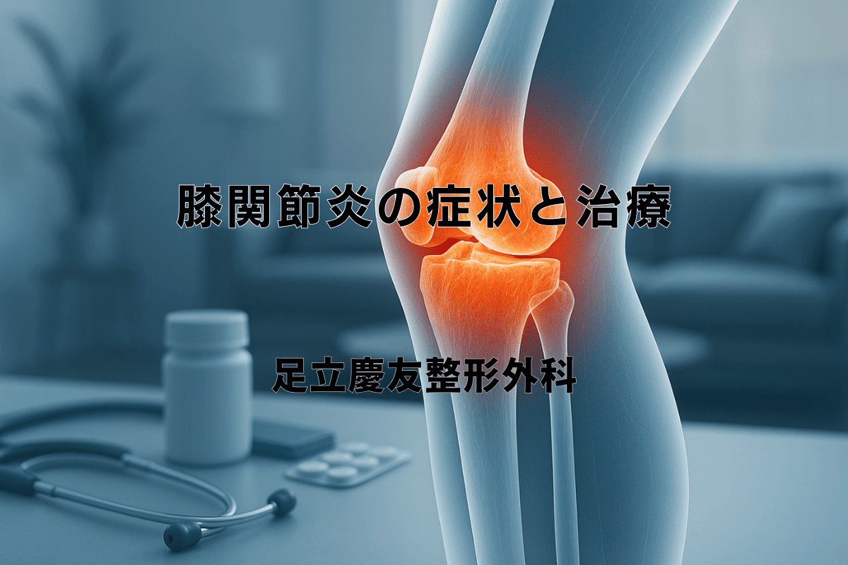 膝関節炎の症状と治療 - 日常生活での管理方法 - 足立慶友整形外科