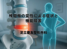 椎間板の変性による症状と機能障害について