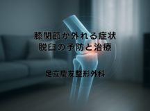 膝関節が外れる症状 – 脱臼の予防と治療