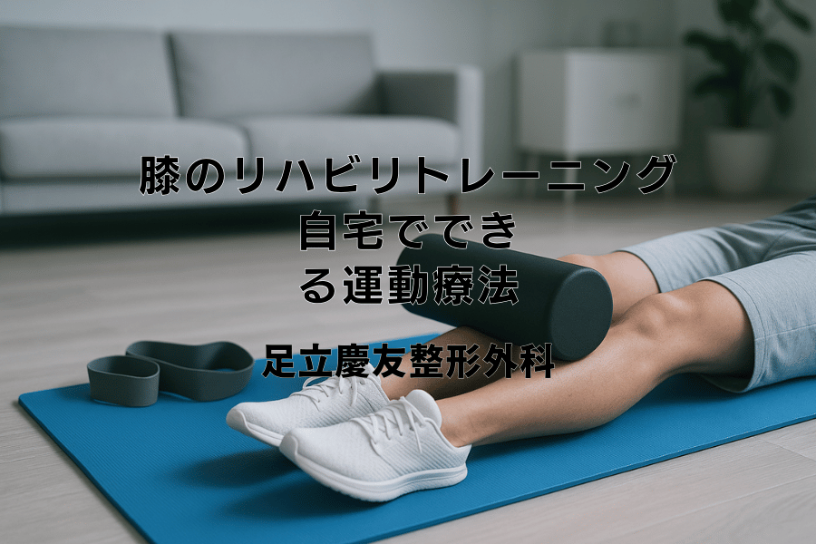 膝のリハビリトレーニング｜自宅でできる運動療法 - 足立慶友整形外科