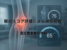 膝のスコア評価による状態把握 – 専門医による診断基準