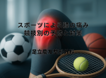 スポーツによる膝の痛み – 競技別の予防と対策