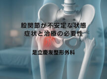 股関節が不安定な状態｜症状と治療の必要性