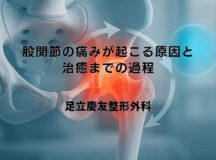股関節の痛みが起こる原因と治癒までの過程