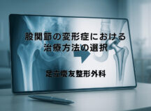 股関節の変形症における治療方法の選択