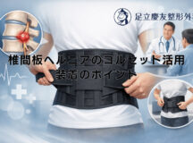 椎間板ヘルニアのコルセット活用 – 装着のポイント