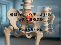 骨盤のすべり症における症状と治療選択