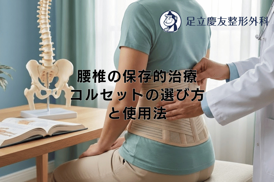 腰椎の保存的治療｜コルセットの選び方と使用法 - 足立慶友整形外科