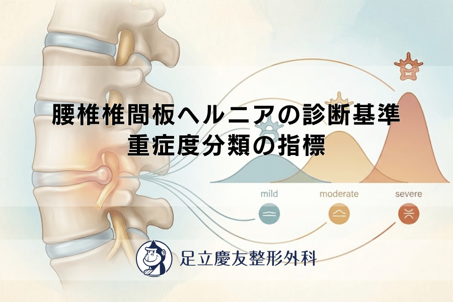 腰椎椎間板ヘルニアの診断基準 - 重症度分類の指標 - 足立慶友整形外科