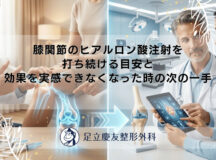 膝関節のヒアルロン酸注射を打ち続ける目安と効果を実感できなくなった時の次の一手
