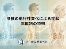 腰椎の退行性変化による症状 – 年齢別の特徴