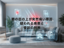 膝の皿の上が突然痛い原因｜疑われる疾患と受診の判断